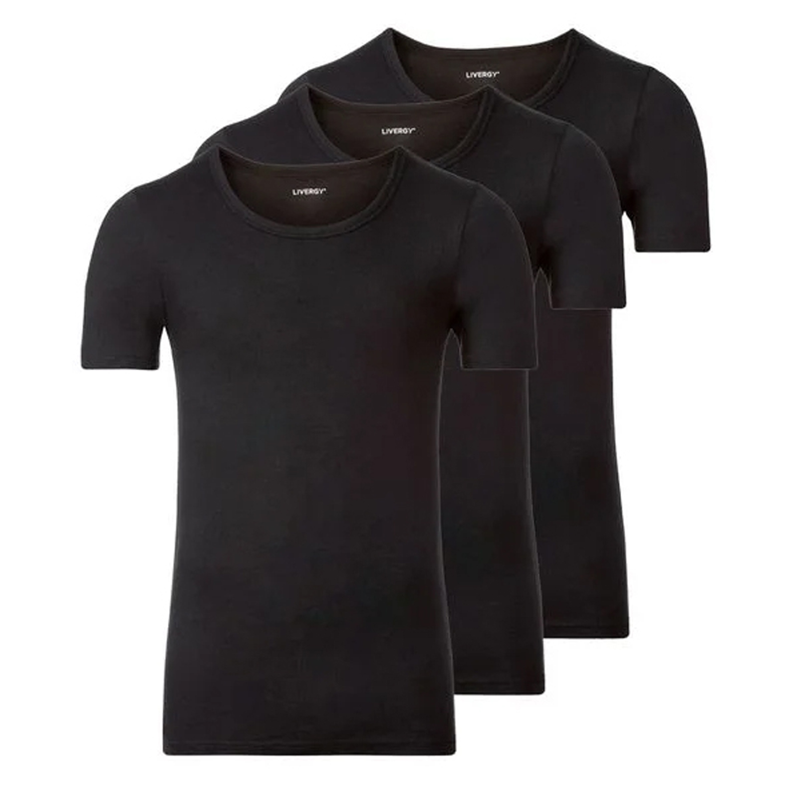 زیرپوش آستین دار مردانه لیورجی مدل T-SHM-04 بسته سه عددی