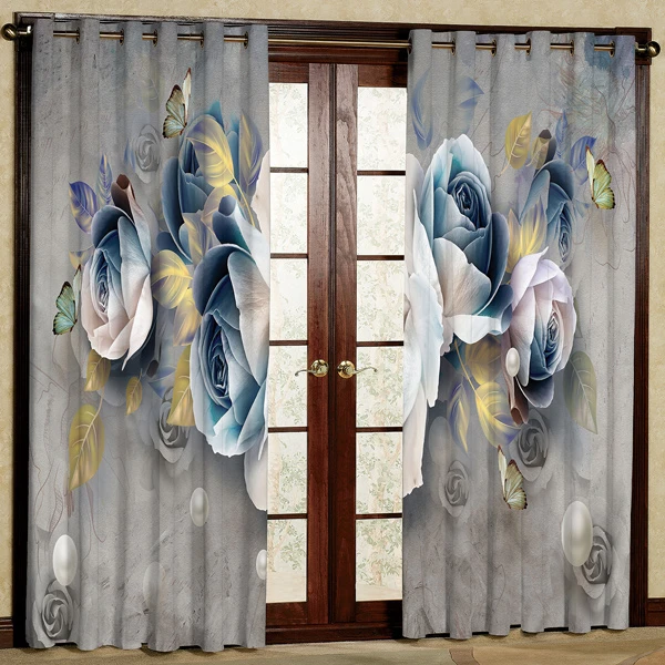 پرده مدل مخمل پانچی کد 7102 سایز 280x140 سانتی متر