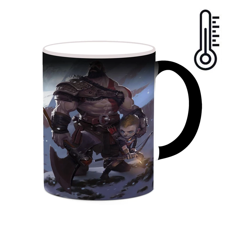 ماگ حرارتی کاکتی طرح گاد آف وار God Of War مدل mgh40585