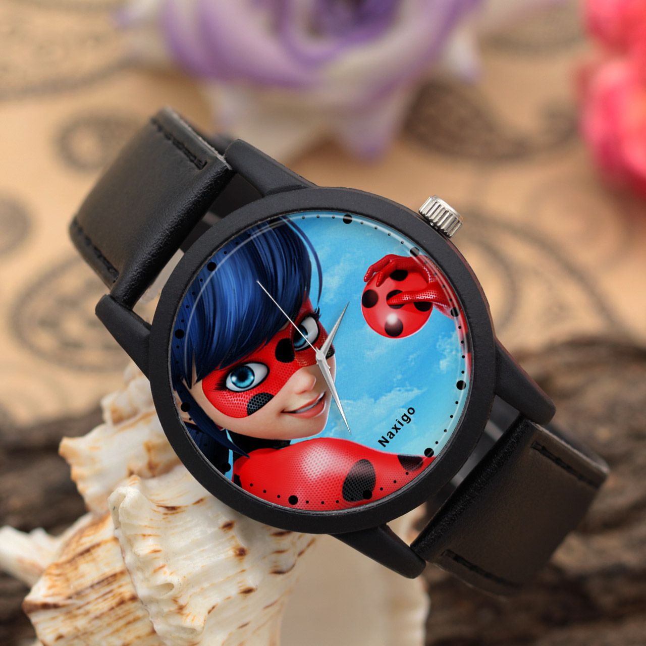 ساعت مچی عقربه ای ناکسیگو طرح Ladybug کد LF4198 -  - 2