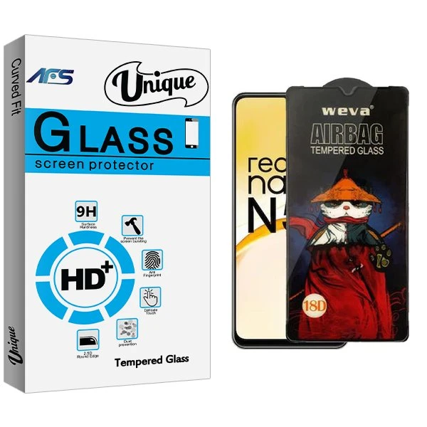 محافظ صفحه نمایش ای اف اس مدل Unique Airbag مناسب برای گوشی موبایل ریلمی Narzo N53