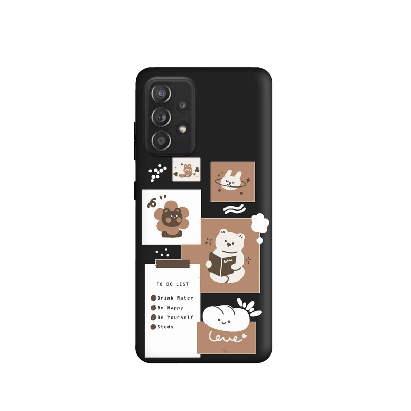 کاور طرح روزمرگی خرس کد f1109 مناسب برای گوشی موبایل سامسونگ Galaxy A52 / A52s