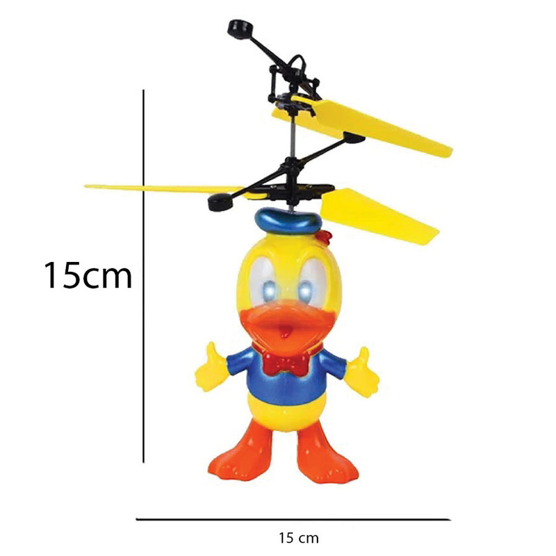 مینی کوپتر بازی مدل سنسوری طرح اردک چراغدار در ارزانترین فروشگاه اینترنتی ایران ارزان