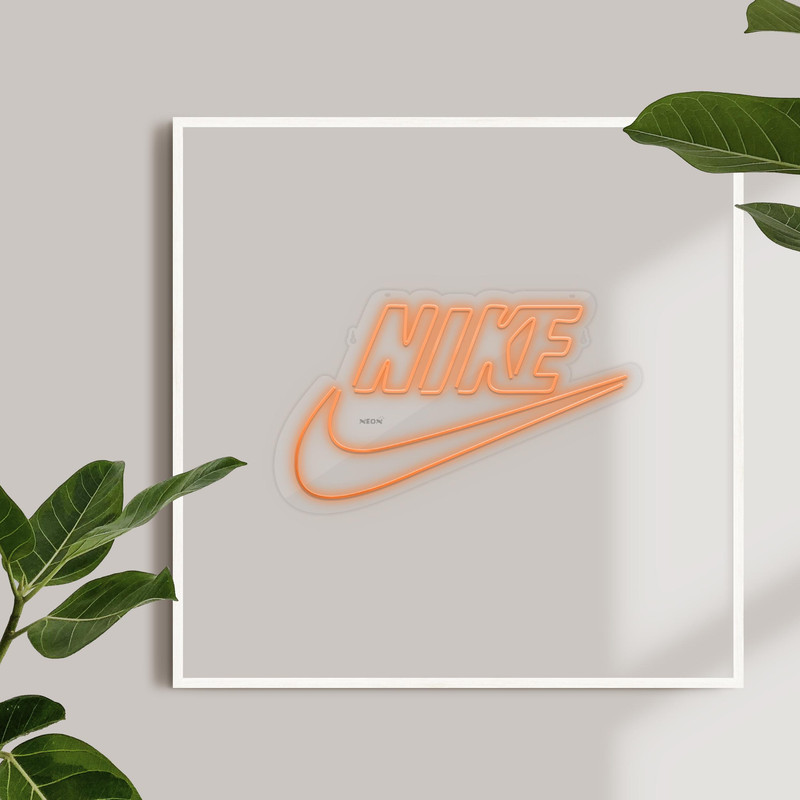 چراغ دیواری نئون دیزاین طرح Nike-Text_ORG