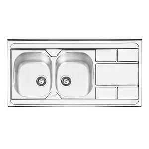 سینک ظرفشویی استیل ایلیا استیل مدل 1042 روکار