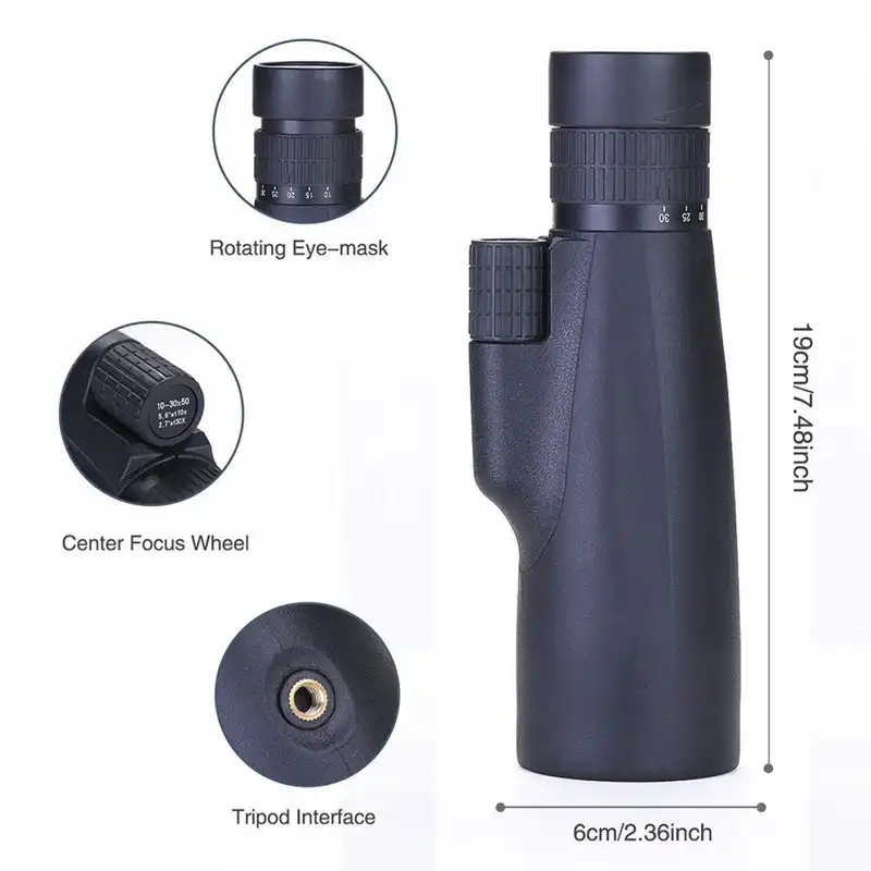 دوربین تک چشمی لندویو مدل ZOOM 10-30X50