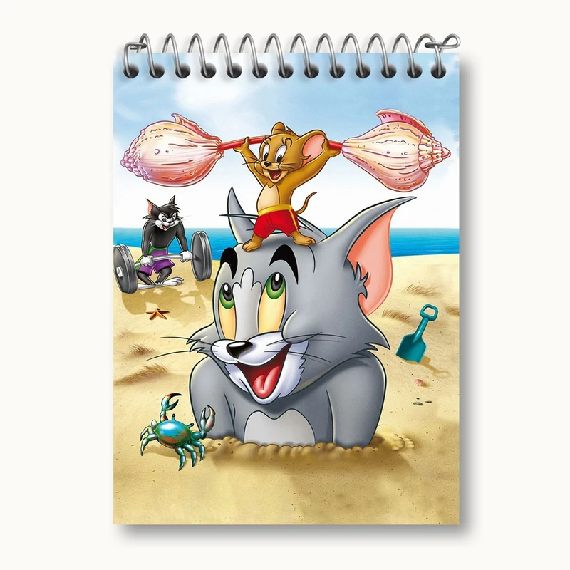 دفتر یادداشت 50 برگ خندالو مدل تام و جری Tom And Jerry کد 10724