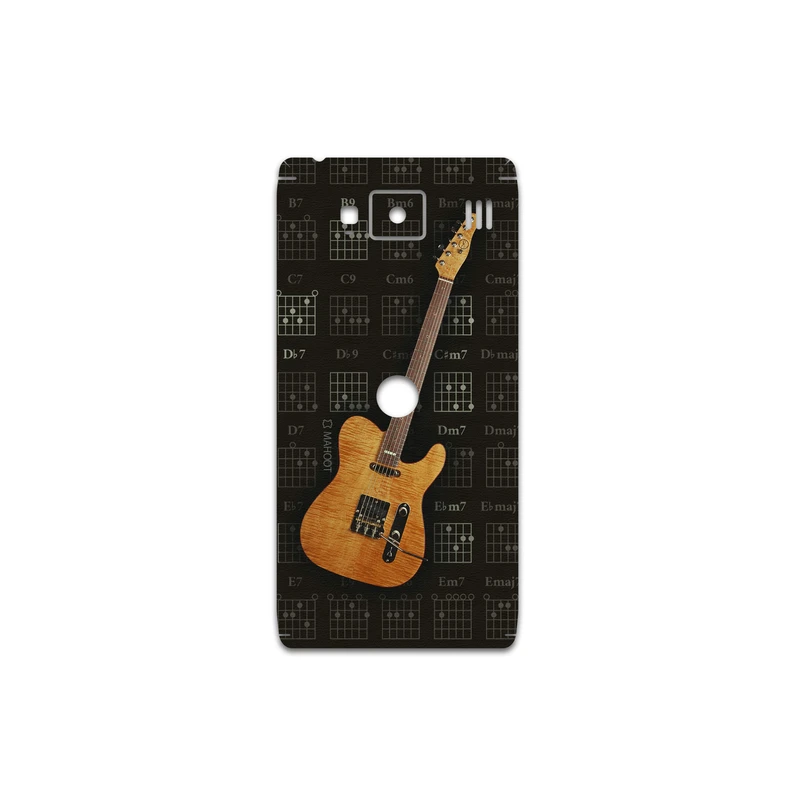 برچسب پوششی ماهوت مدل Guitar-Instrument مناسب برای گوشی موبایل موتورولا droid razr hd