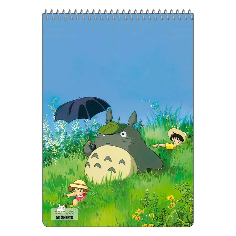 دفتر نقاشی 50 برگ سیمی کارنیکا طرح همسایه من توتورو My Neighbor Totoro کد 13646