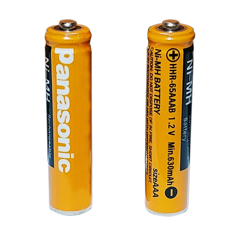 باتری تلفن بی سیم پاناسونیک مدل 65AAAB-630mAh بسته دو عددی