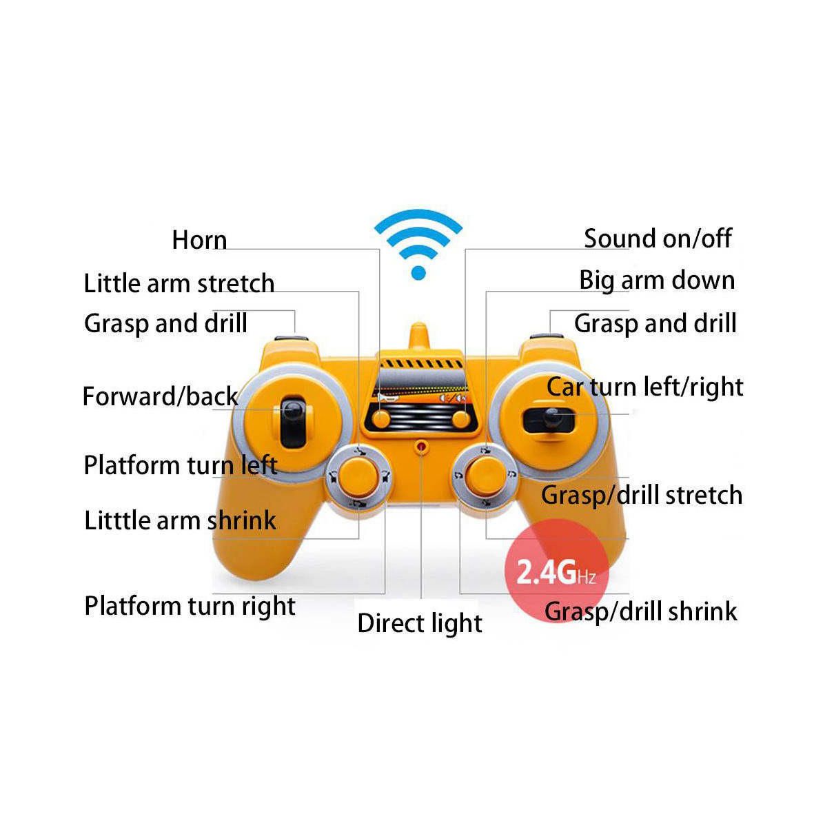 ماشین بازی کنترلی دبل ای مدل بیل مکانیکی کد E568-003 -  - 5