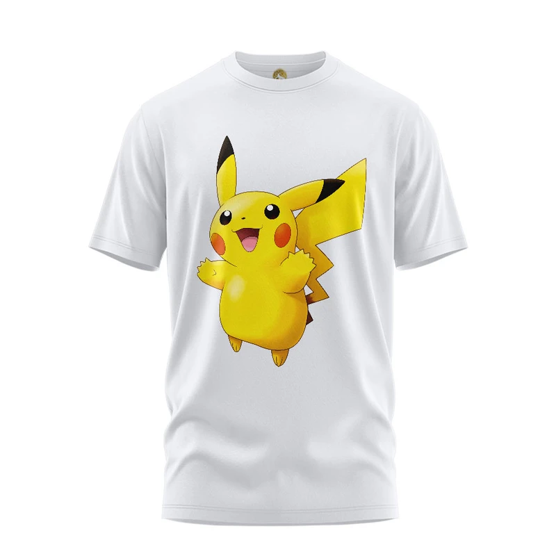 تی شرت آستین کوتاه مردانه هومرو مدل TW449 طرح پوکمون