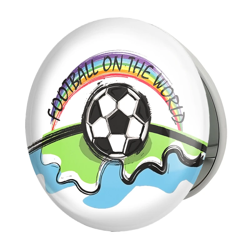 آینه جیبی خندالو طرح جام جهانی مدل تاشو کد 20730 