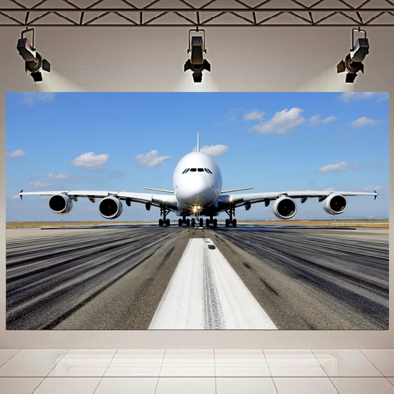 تابلو شاسی طرح هواپیما Airbus مدل A380 کد AR927