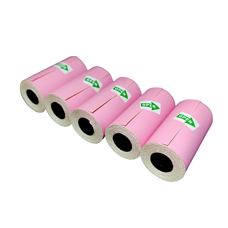 لیبل حرارتی صورتی پایتخت رول مدل LA3Pi بسته 5 عددی