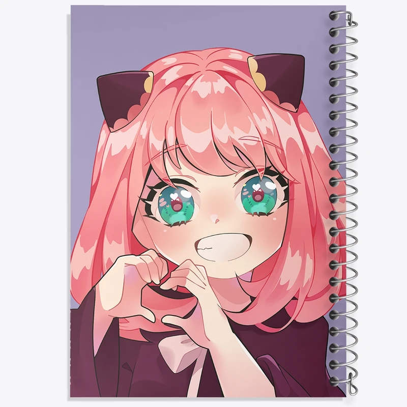 دفتر شطرنجی 50 برگ خندالو مدل آنیا فورجر انیمه اسپای ایکس کد F2833