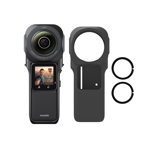 دوربین فیلم برداری ورزشی اینستا 360 مدل ONE RS 1-INCH 360 EDITION  به همراه محافظ لنز و کاور