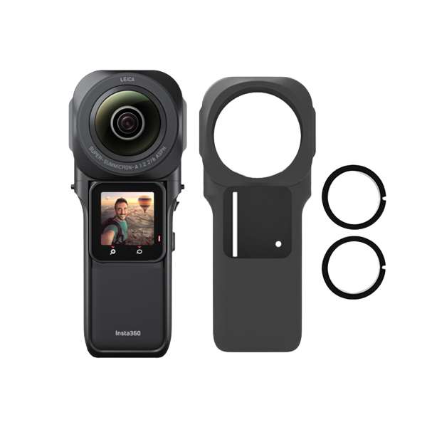 دوربین فیلم برداری ورزشی اینستا 360 مدل ONE RS 1-INCH 360 EDITION به همراه محافظ لنز و کاور