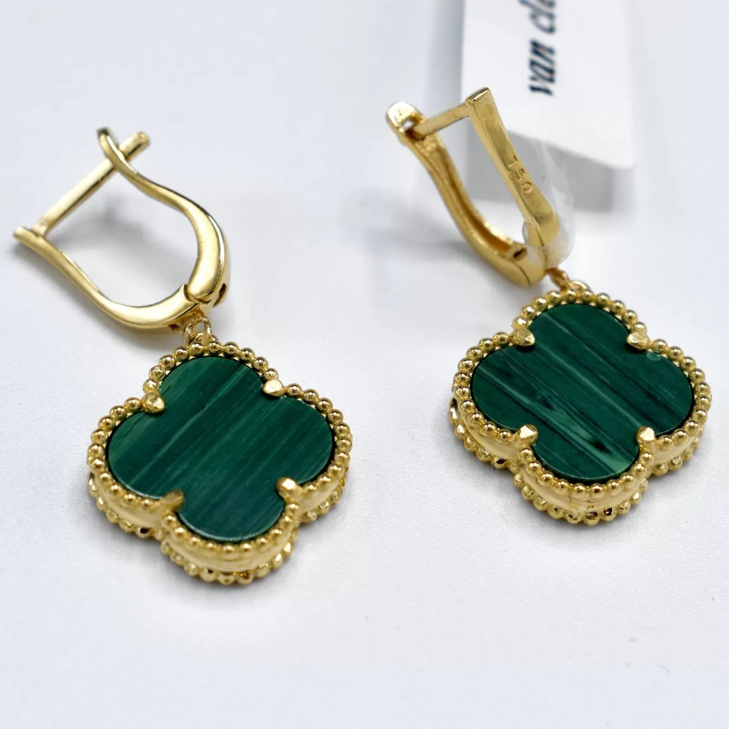 گوشواره طلا 18 عیار زنانه دوست خوب مدل  ونکلیف dk592 -  - 4