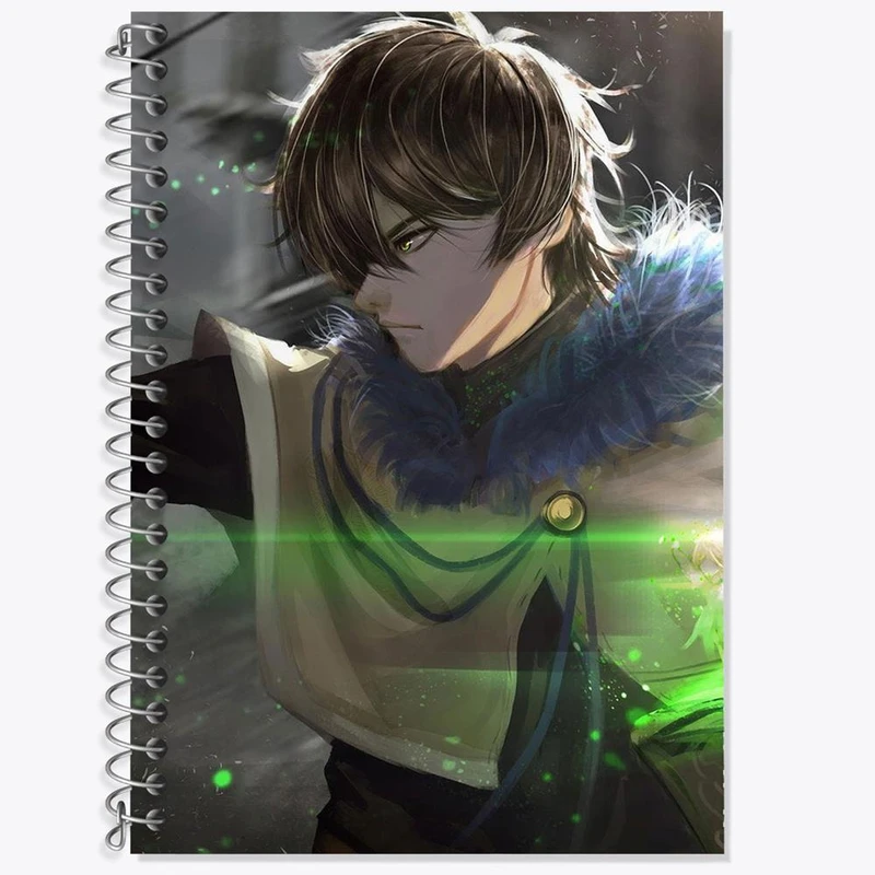 دفتر زبان 50 برگ خندالو مدل دو خط طرح یونو گرینبریال انیمه Black Clover کد 11720