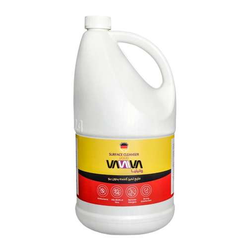 مایع سفید کننده و ضد عفونی کننده وانیلیا مدل بدون بو حجم 4000 میلی لیتر