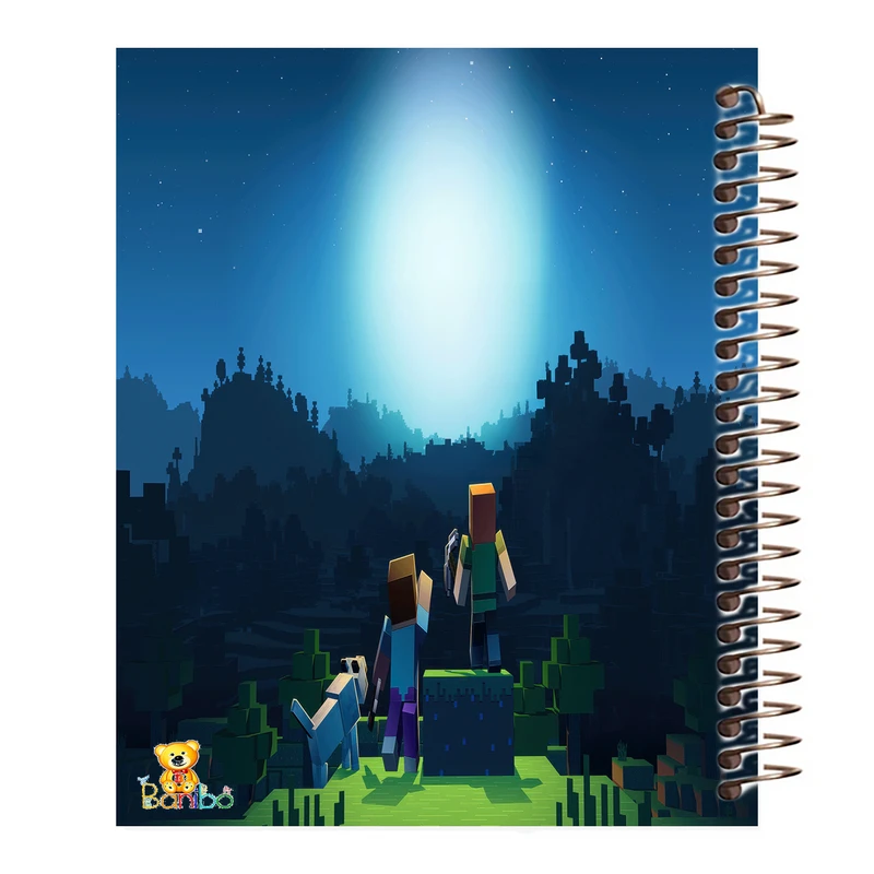 دفتر مشق 100 برگ سیمی بانیبو مدل ماینکرافت کد H 2712