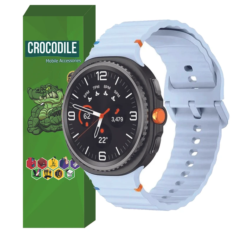 بند کروکودیل مدل W8-Sport مناسب برای ساعت هوشمند سامسونگ Galaxy Watch 8 Classic 46mm