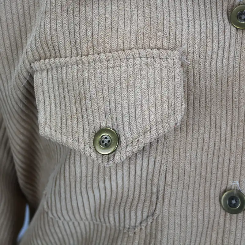 مانتو زنانه مدل مخمل کبریتی رنگ کرم