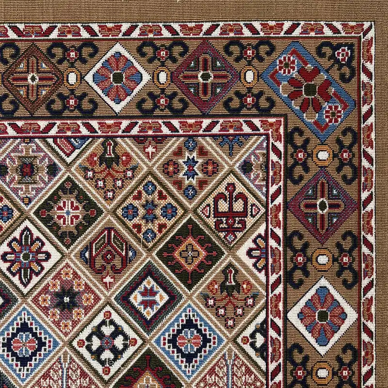 گلیم ماشینی جزیره طرح محراب مدل BE-8