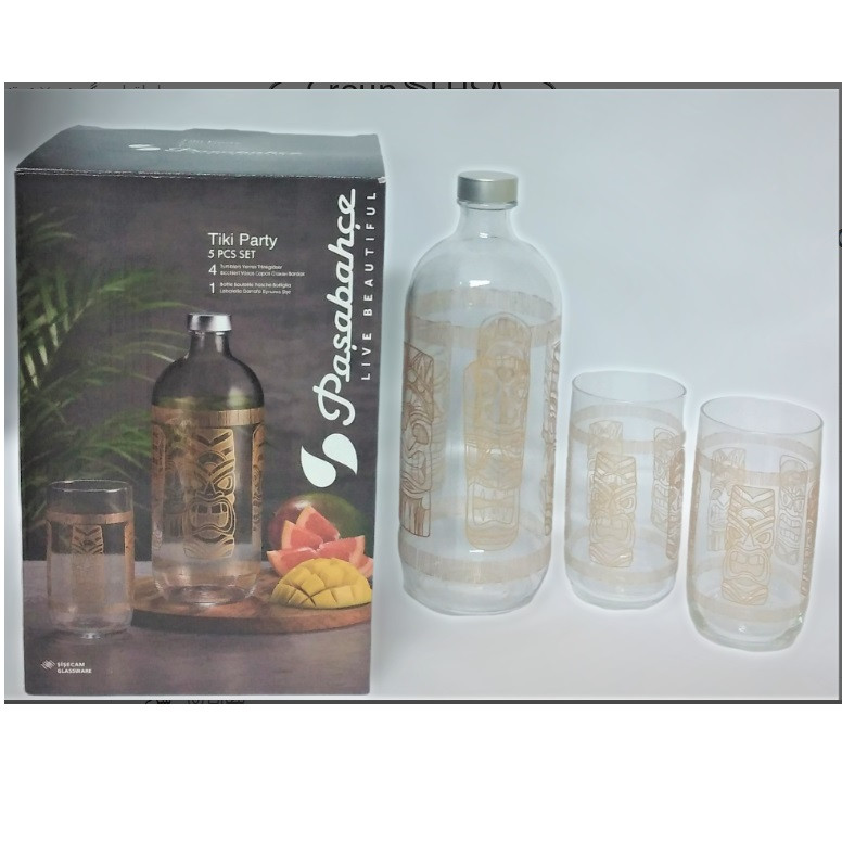 سرویس پارچ و لیوان 5 پارچه پاشاباغچه مدل TIKI PARTY کد 96983