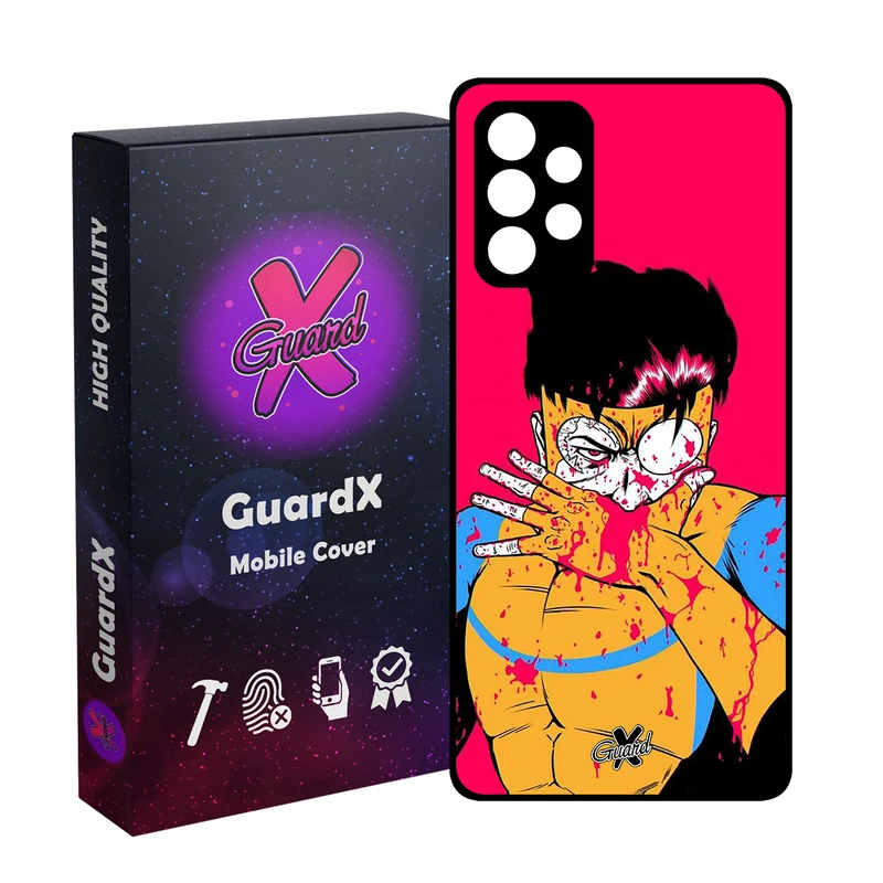 کاور گارد ایکس طرح Invincible مدل Glass10422 مناسب برای گوشی موبایل سامسونگ Galaxy A32 4G