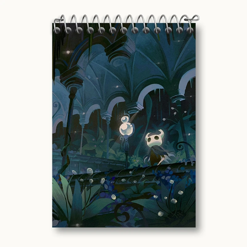 دفتر یادداشت 50 برگ خندالو مدل بازی هالو نایت (Hollow Knight) کد 33001