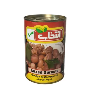 کنسرو جوانه ها با جوانه لوبیا چیتی انتخاب - 420 گرم