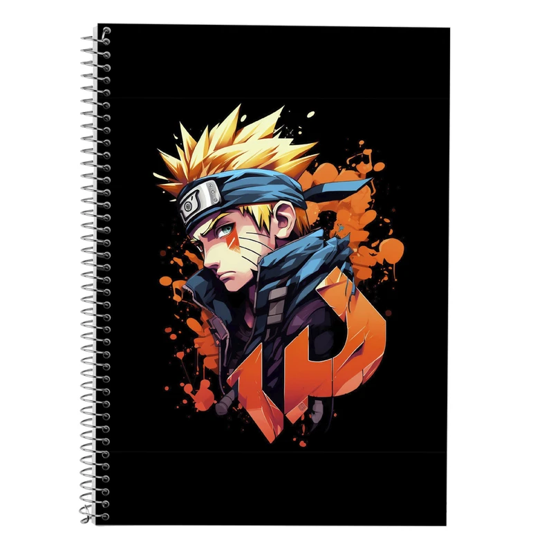 دفتر زبان 50 برگ مدوپد مدل سه خط طرح Naroto کد DF11271
