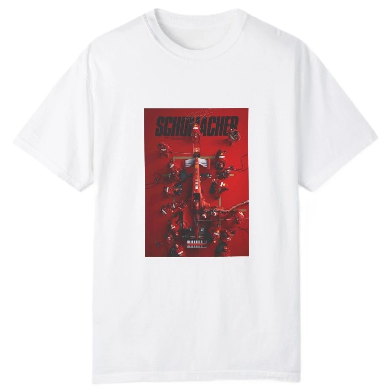 تی شرت آستین کوتاه زنانه مدل پیت استاپ پیست فرمول 1