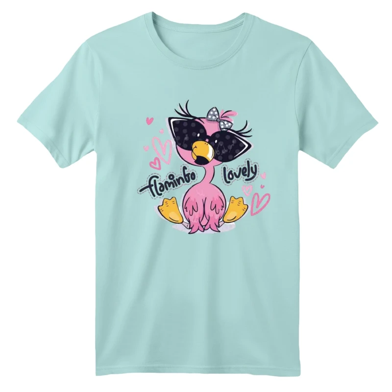 تی شرت آستین کوتاه بچگانه مدل فلامینگو