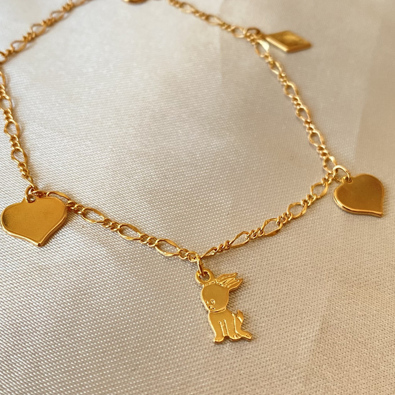 پابند زنانه ژوپینگ مدل خرگوش قلب لوزی