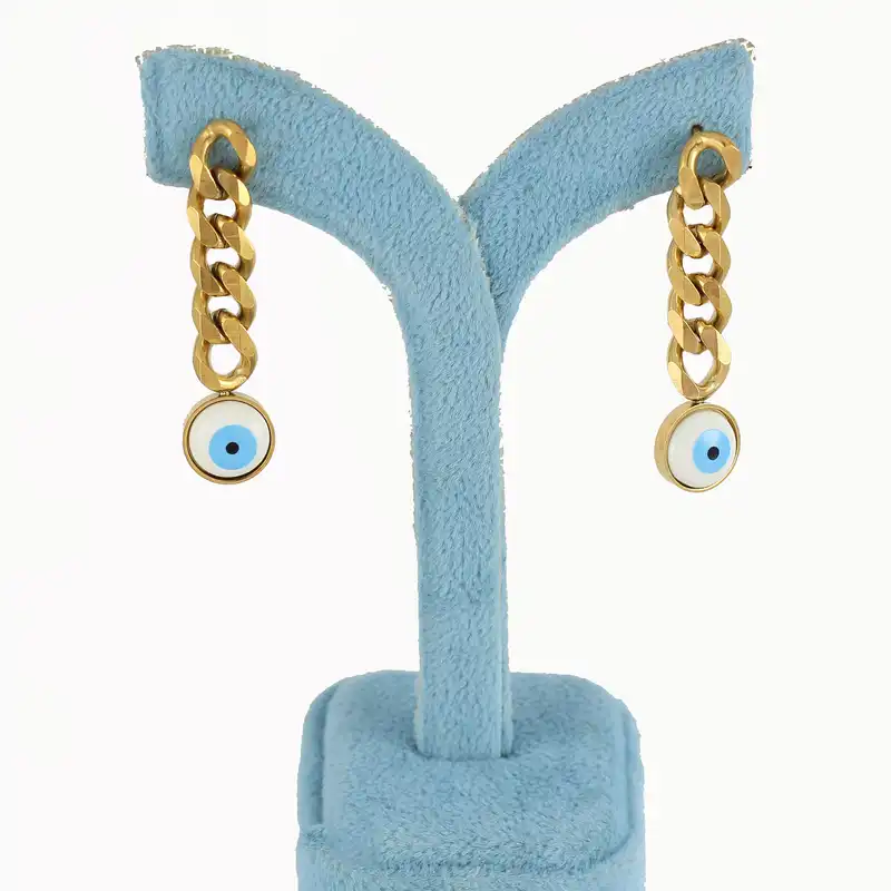 گوشواره زنانه مدل چشم نظر کد ear227