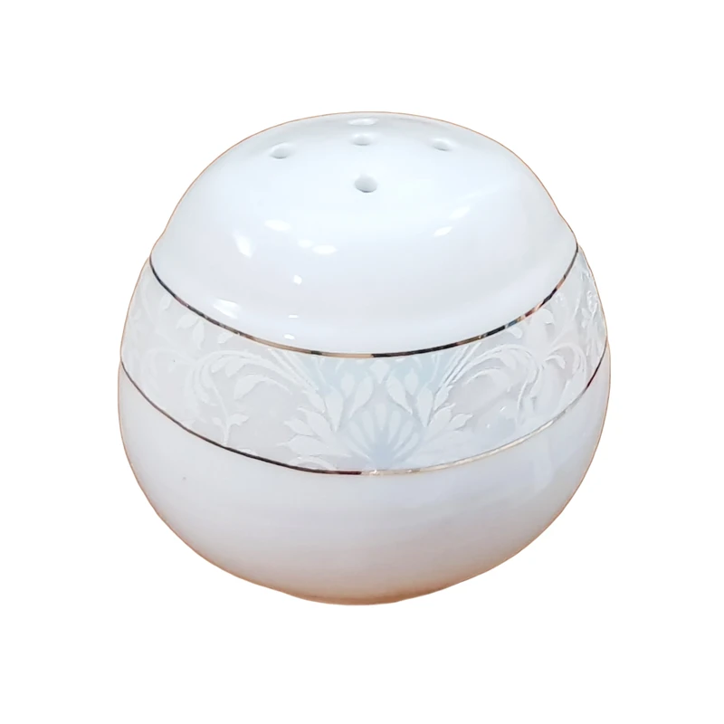 نمکدان چینی مقضود مدل ترنم کد 50 بسته 6 عددی