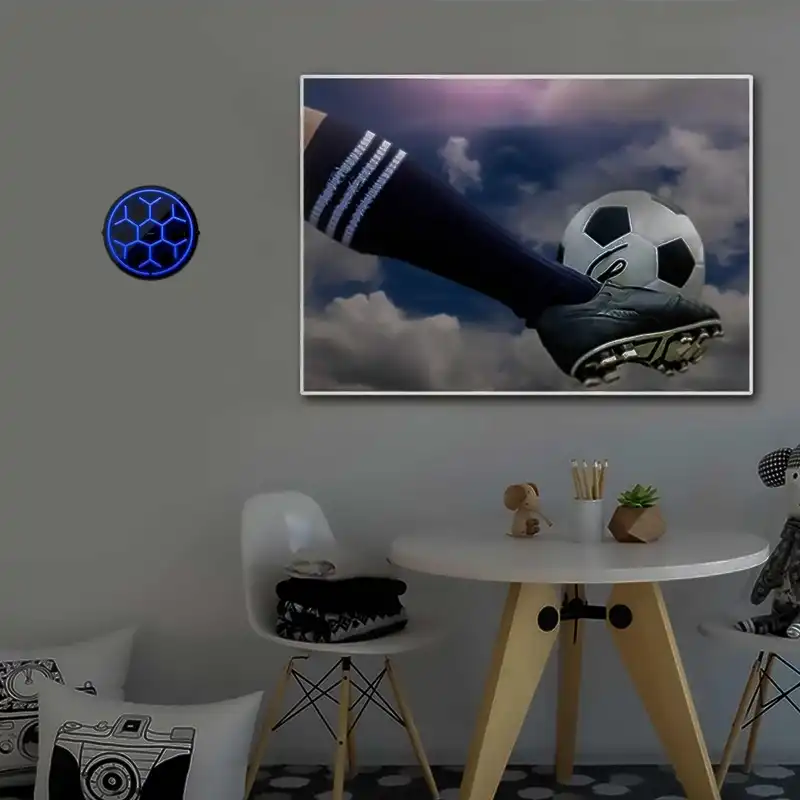 چراغ دیواری نئون دیزاین مدل Soccer-Ball-BL_BL