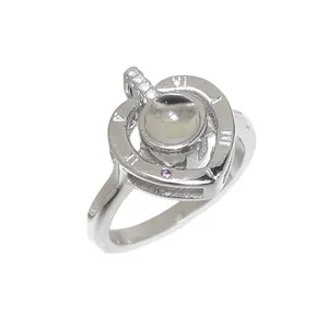 انگشتر نقره زنانه مدل دوستت دارم به چند زبان‌  کد 119