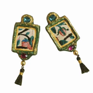 گوشواره پاپیه ماشه مدل 016