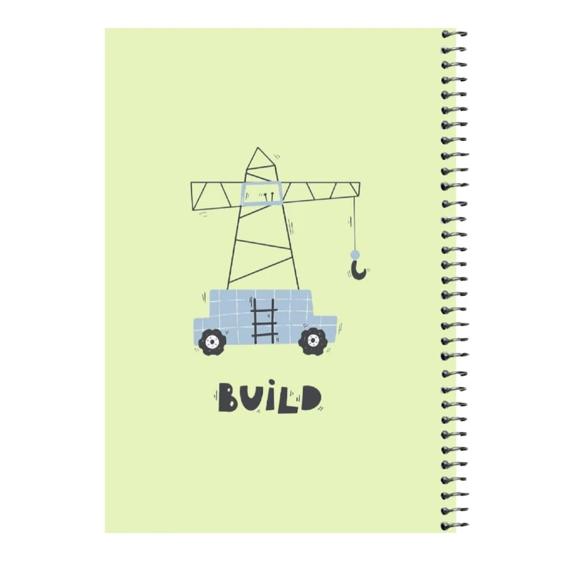 دفتر مشق 80 برگ اس جی مدل ماشین کار   