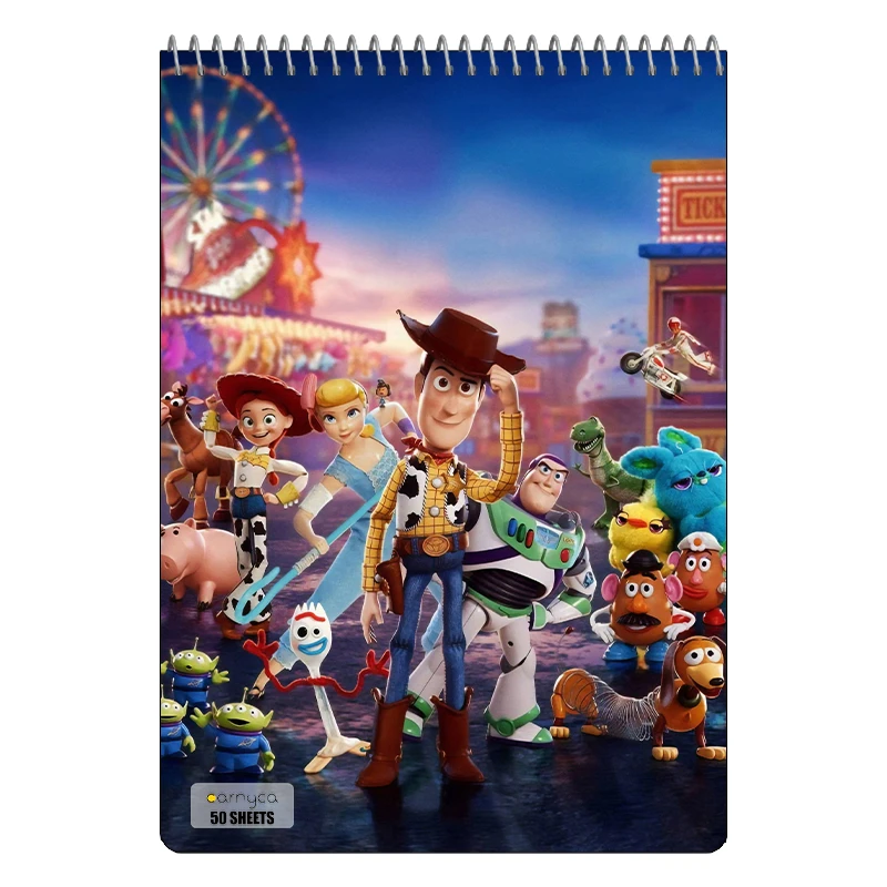 دفتر نقاشی 50 برگ سیمی کارنیکا طرح داستان اسباب بازی Toy Story کد 48152