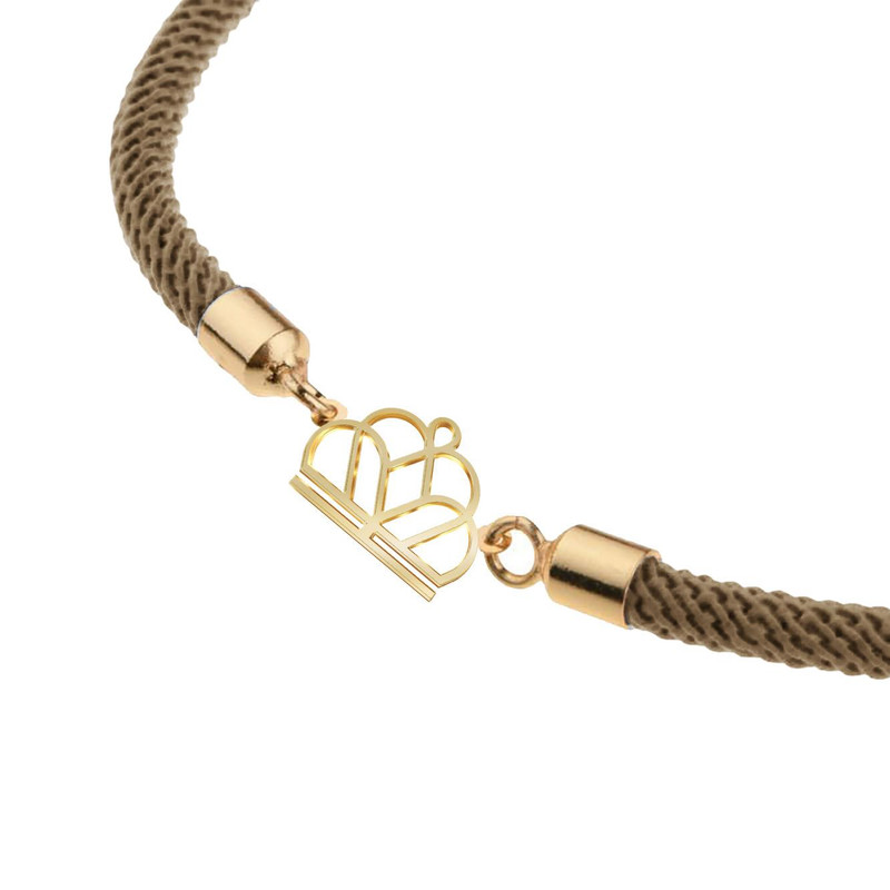 دستبند طلا 18 عیار زنانه مدوپد مدل تاج کد D17-10357