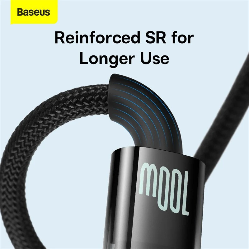 کابل تبدیل USB به USB-C بیسوس مدل B-CA201 طول 1 متر