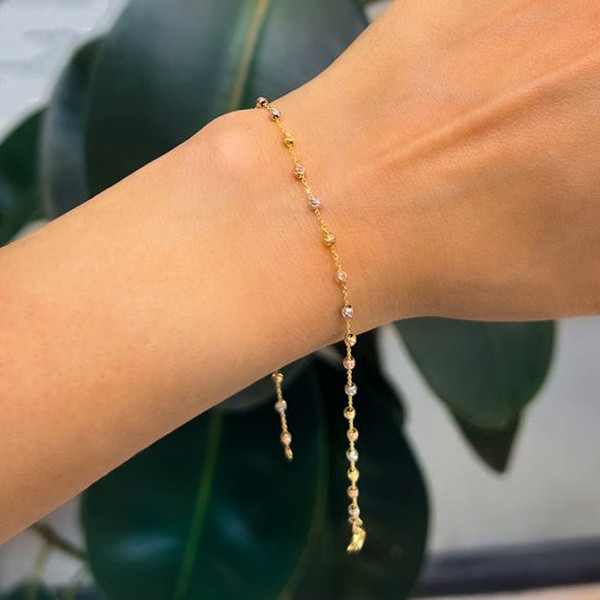 نیم ست طلا 18 عیار زنانه مدل البرنادو کد 01052