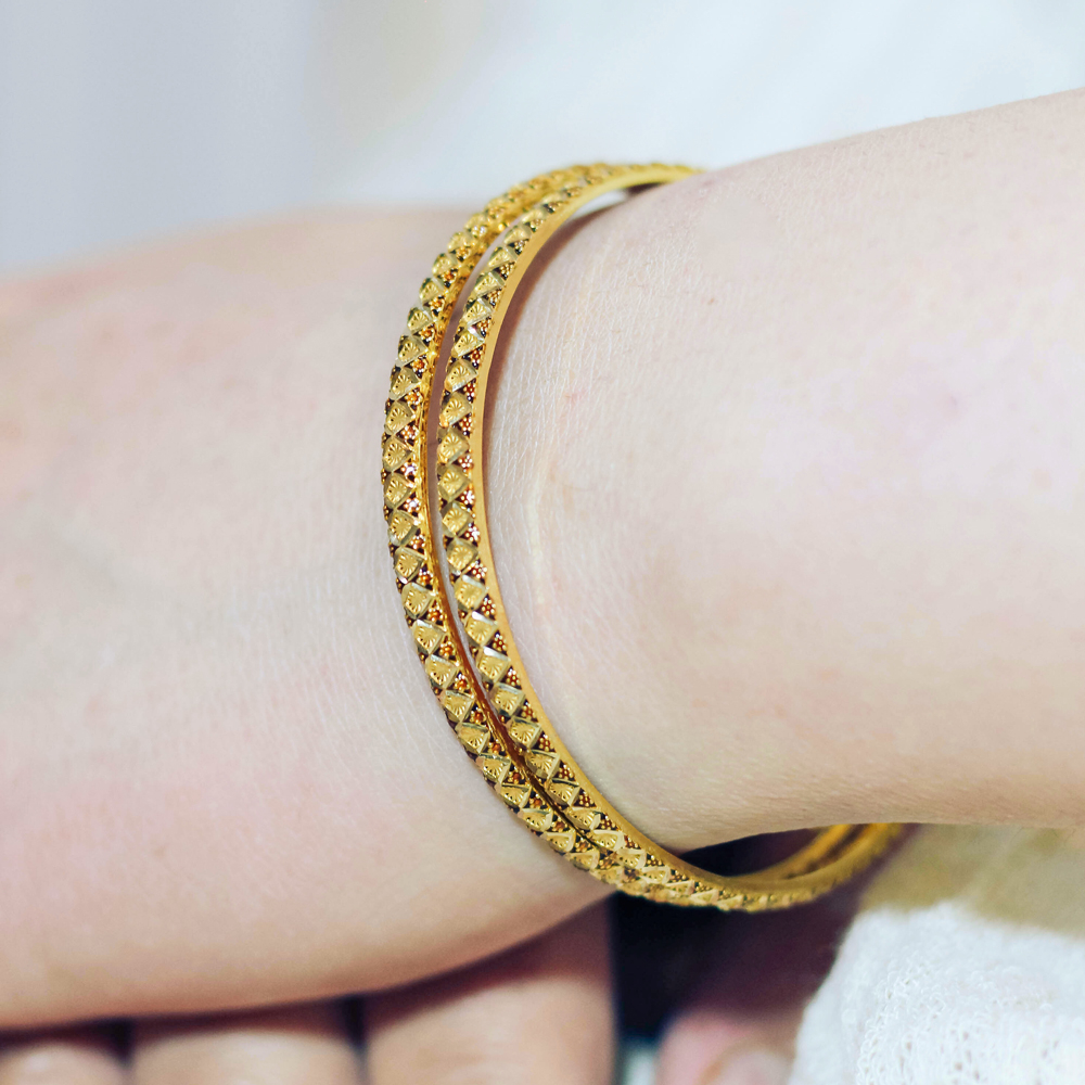 النگو طلا 18 عیار زنانه کشمیری مدل نسترن