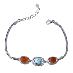   دستبند نقره زنانه بازرگانی میلادی کد DP_113