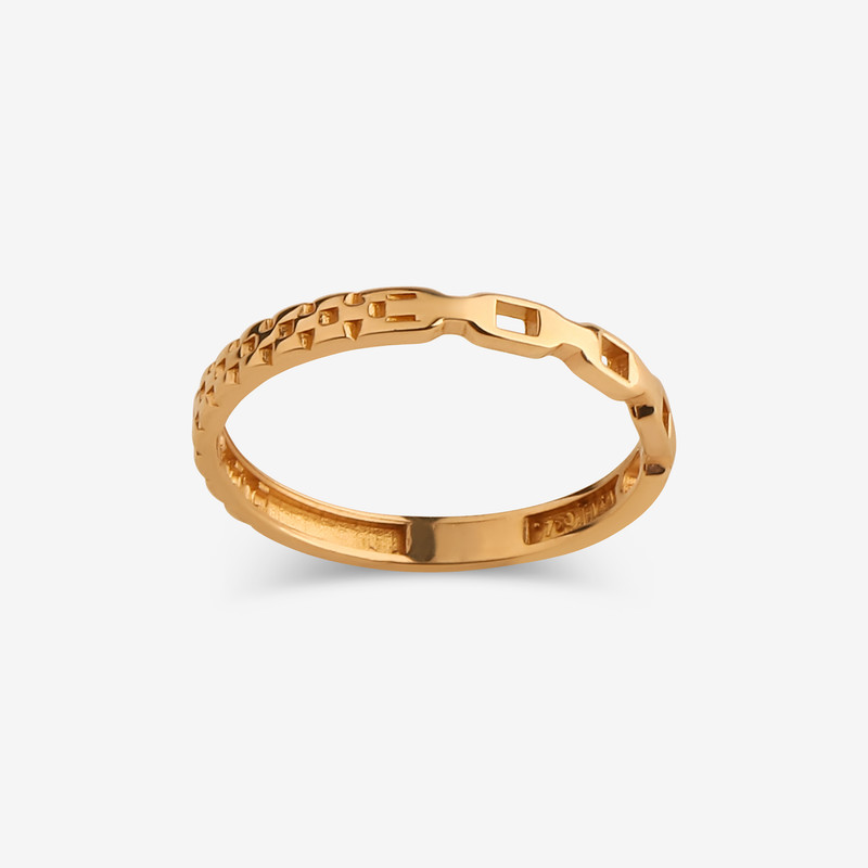 انگشتر طلا 18 عیار زنانه میو گلد مدل DG-BR108 سایز 56